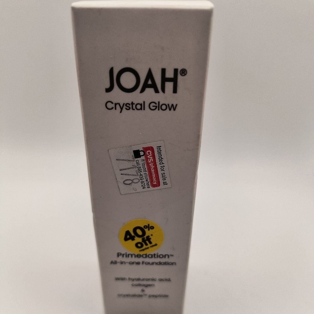 JOAH Crystal Glow Primedation All In One Foundation LW060 Light With Warm Undert